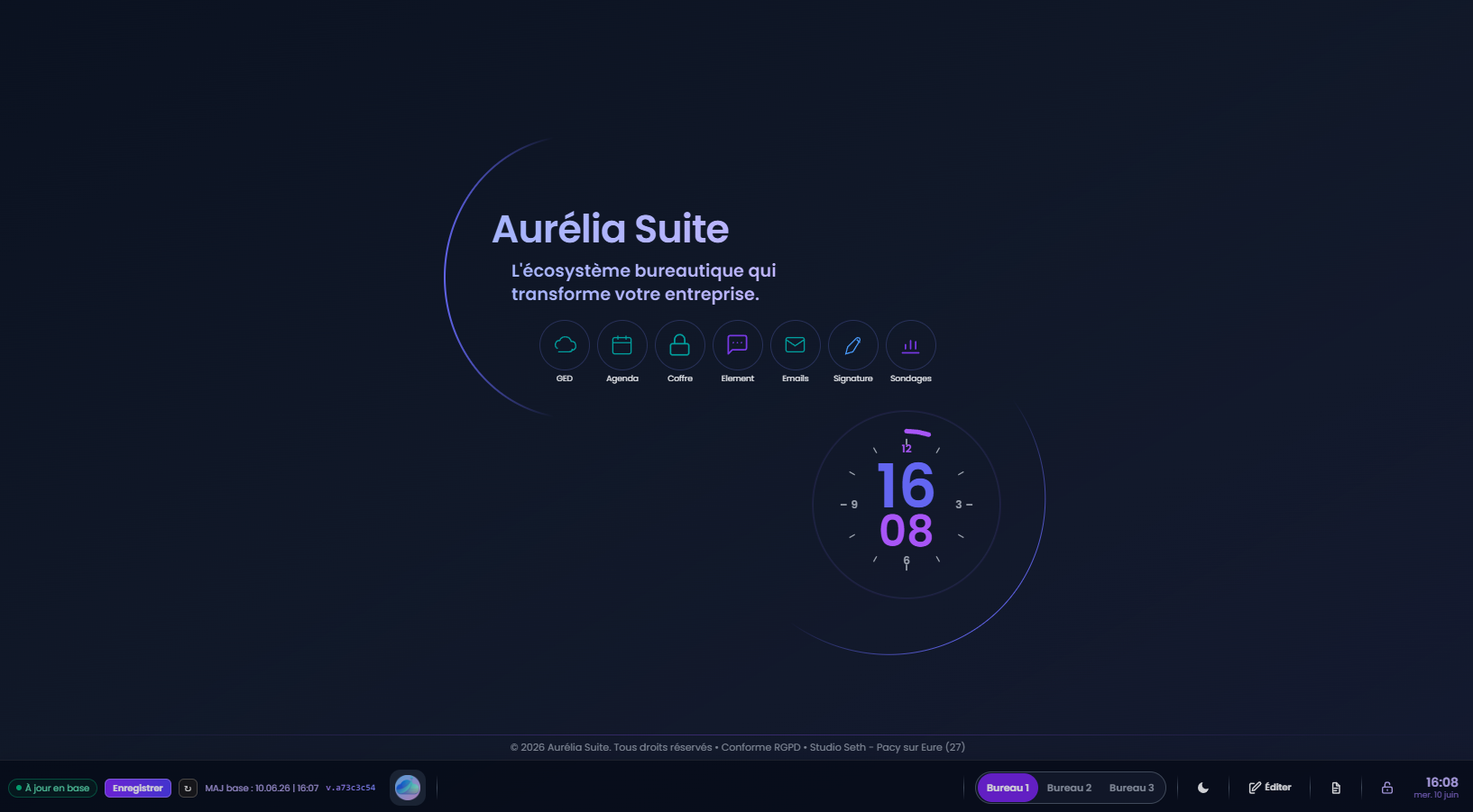 Bureau Direction — Aurélia Suite
